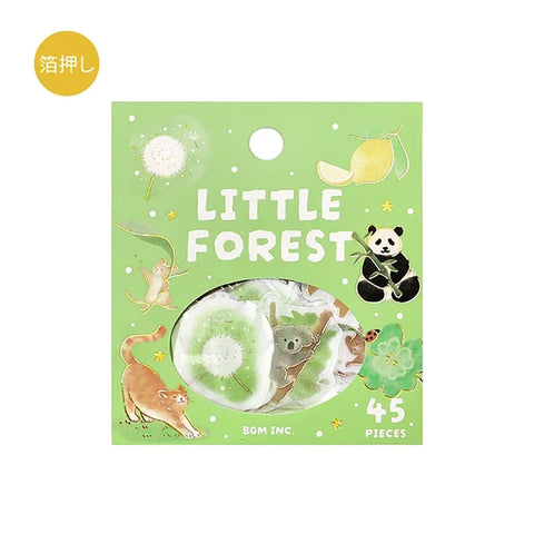 Pegatinas washi - Little Forest - Verde