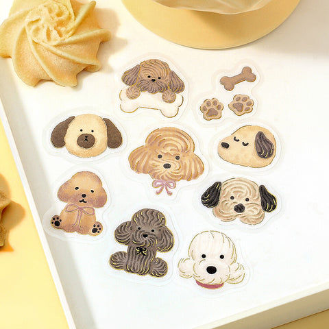 Pegatinas washi - Fuwafuwa Animals - Perros