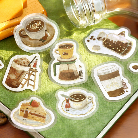 Pegatinas washi - Petit Story - Café