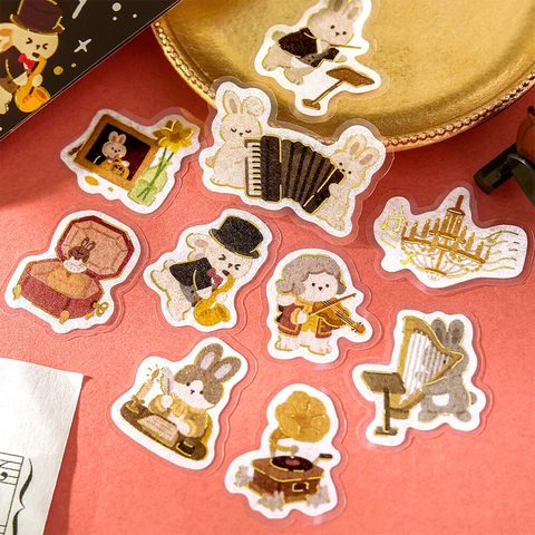 Pegatinas washi - Rabbit Orchestra