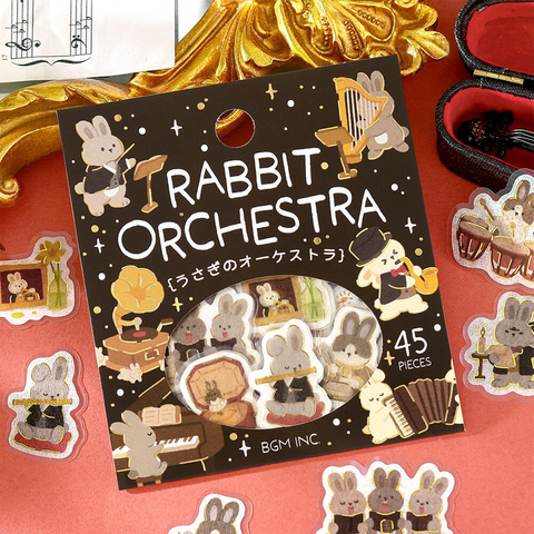 Pegatinas washi - Rabbit Orchestra