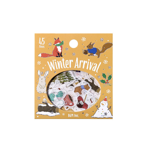 Pegatinas washi - Llega el invierno