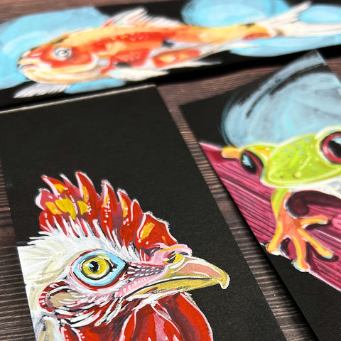 20 marcapáginas - Papel negro 250 gr