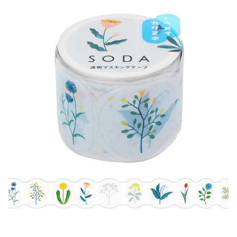 Cinta adhesiva PET 30mm - SODA Wildflower