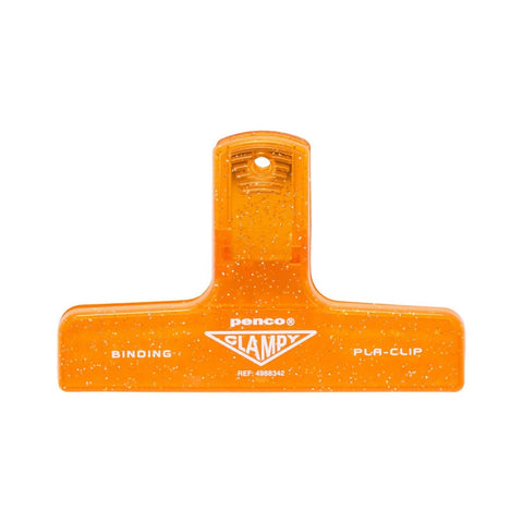 Pinza de plástico Penco - Glitter - Naranja
