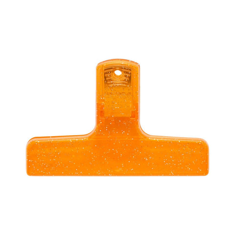 Pinza de plástico Penco - Glitter - Naranja
