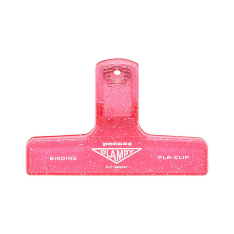 Pinza de plástico Penco - Glitter - Rosa