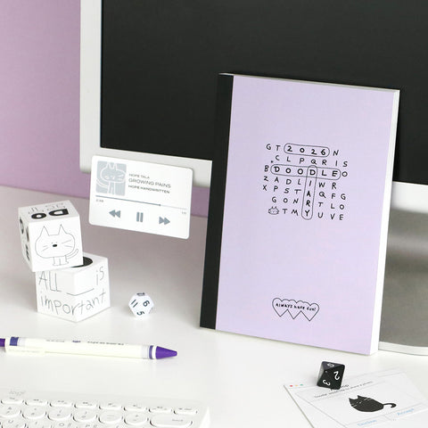 Agenda Iconic 2026 Doodle A5