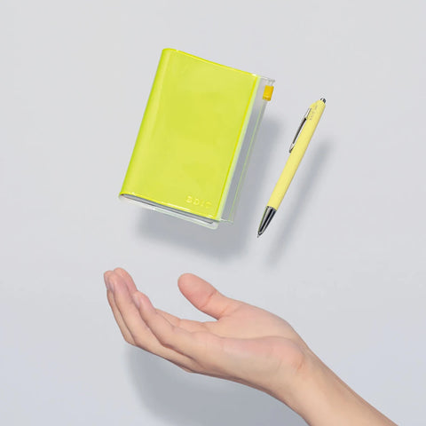 Cuaderno EDiT Amarillo Neón - Funda PVC y recambio