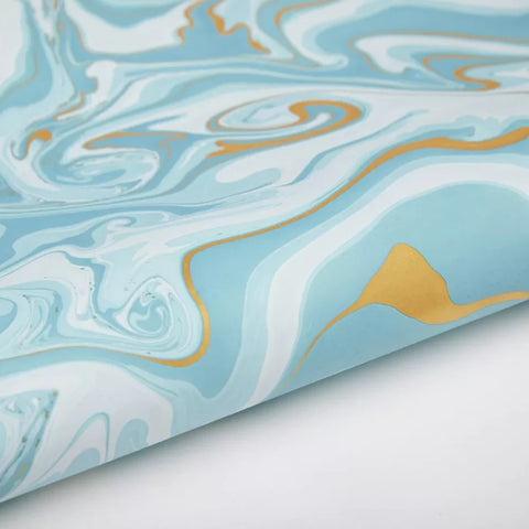 Papel regalo de algodón 50x70cm - Free Spirit Aguamarina