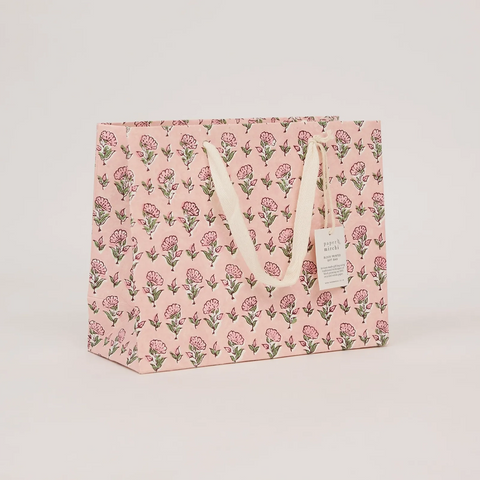 Bolsa de regalo mediana - Papel artesanal Blush Refresh