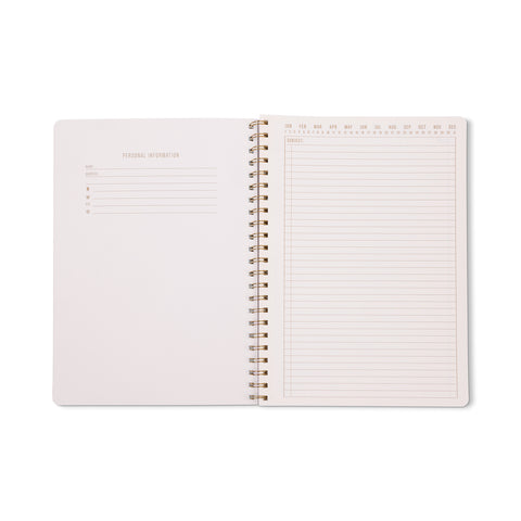 Cuadernos A4 Tulip Naranja - Página rayada y calendario perpetuo