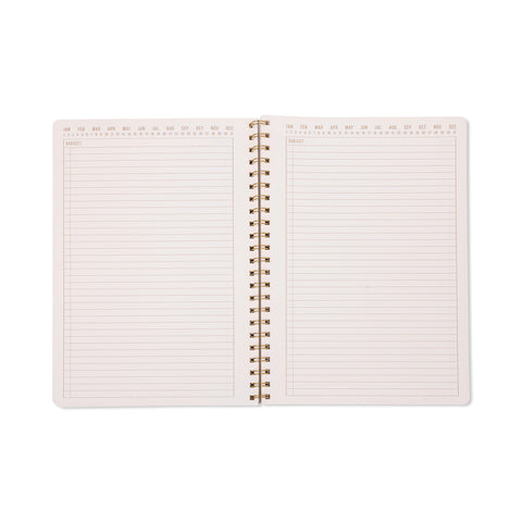 Cuadernos A4 Tulip Naranja - Página rayada y calendario perpetuo