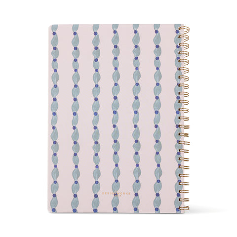 Cuadernos A4 Tulip Azul - Página rayada y calendario perpetuo