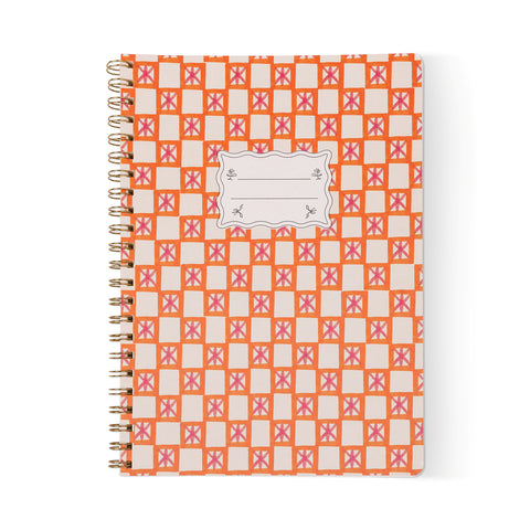 Cuadernos A4 Tulip Naranja - Página rayada y calendario perpetuo