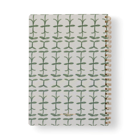 Cuadernos A4 Tulip Verde - Página rayada y calendario perpetuo