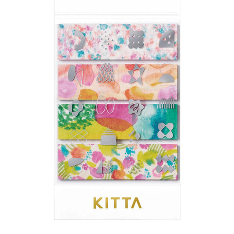 Washi tape cortado KITTA Collage - Watercolor