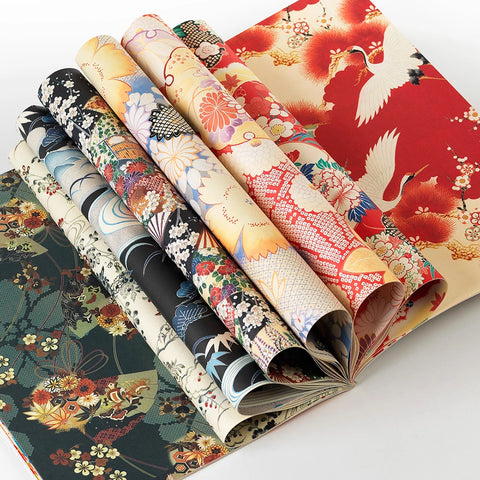 Libro con 12 papeles de regalo - 097 Kimono