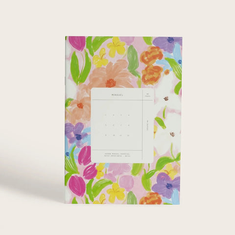 Agenda Mensual sin fechas Season Paper - Jardin
