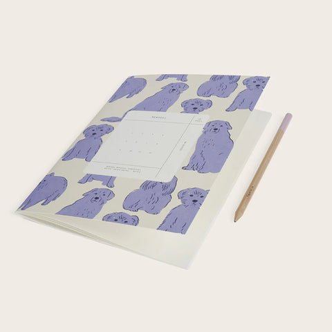 Agenda Mensual sin fechas Season Paper - Chiens