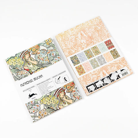 Libro con 12 papeles de regalo - 114 Alphonse Mucha