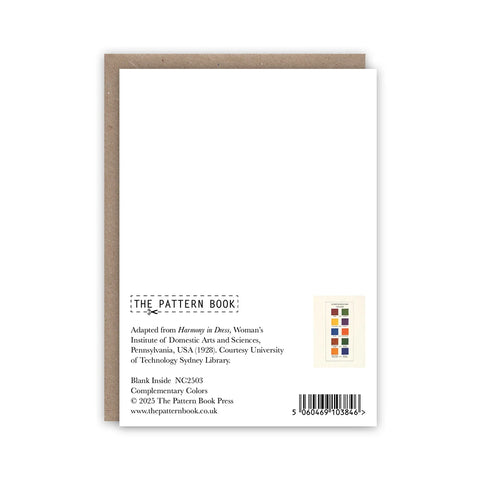 6 tarjetas y sobres - Colores complementarios