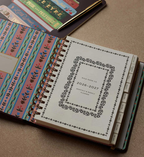 Agenda 2026-2027 Rifle Paper Co - 17 meses - 21x17,5cm Paisley