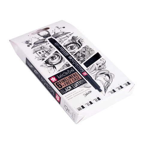 Sakura Pigma Micron Black Edition 6 grosores