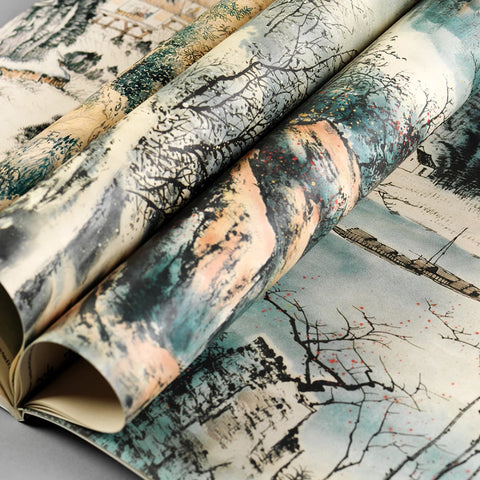 Libro con 12 papeles de regalo - 084 Chinese Art