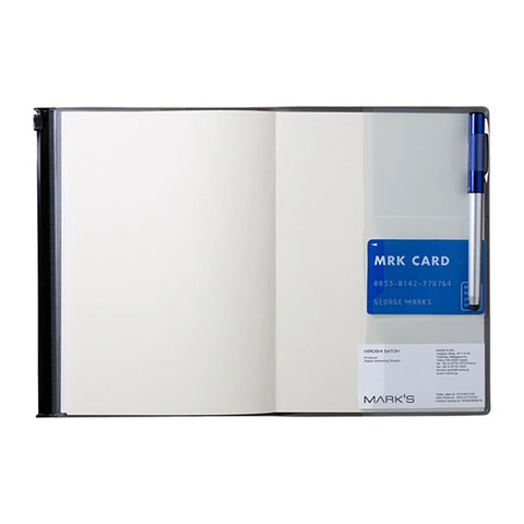 Cuaderno Storage.it con bolsillo zip - Azul
