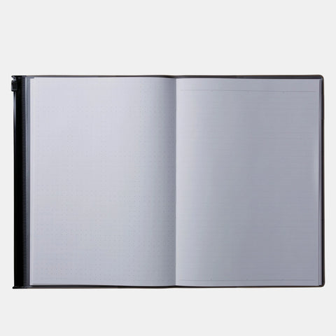 Cuaderno Storage.it con bolsillo zip - Azul