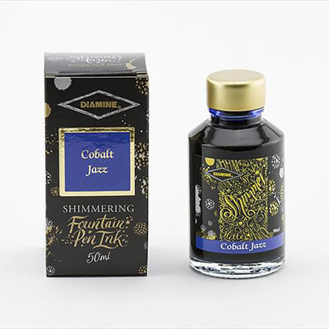 Tinta estilográfica Diamine Shimmering - Cobalt Jazz