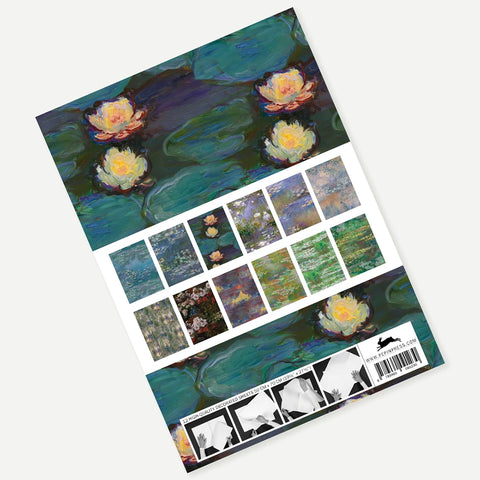Libro con 12 papeles de regalo - 101 Claude Monet