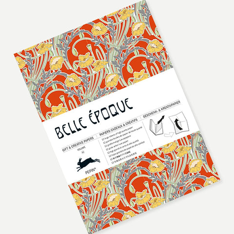 Libro con 12 papeles de regalo - 066 Belle Epoque
