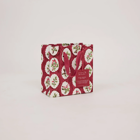 Bolsa de regalo pequeña - Papel artesanal Christmas Pudding