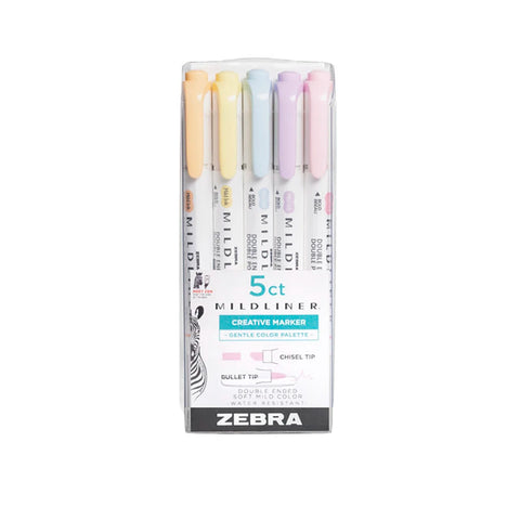 Rotuladores Mildliner Gentle - Zebra