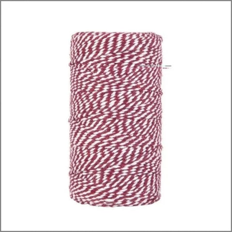 Baker Twine granate blanco