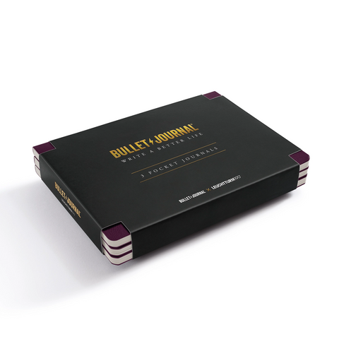 Bullet Journal Pocket Purple - Pack de 3