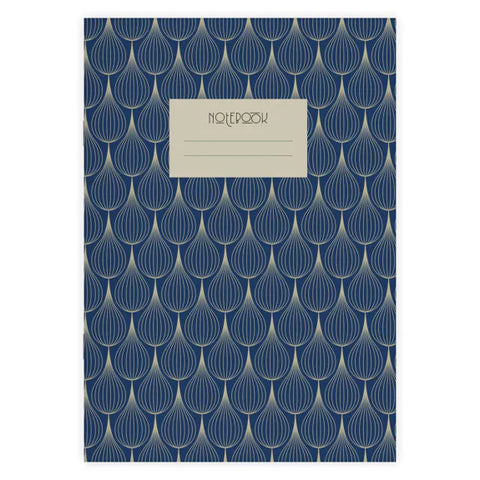 Libreta grapada A5 - Art Déco - Hoja lisa