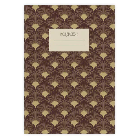 Libreta grapada A5 - Art Déco - Hoja lisa
