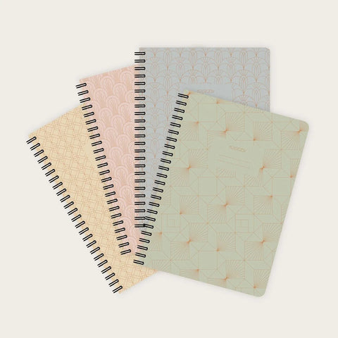 Libreta A5 de anillas - Art Déco - Hoja de puntos