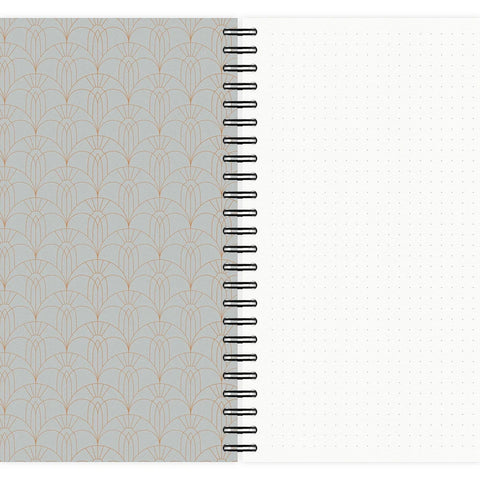 Libreta A5 de anillas - Art Déco - Hoja de puntos