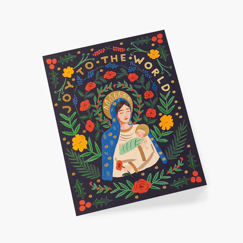 Tarjeta Felicitación Navidad - Joy to the world