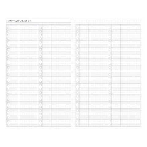 Agenda Jibun Techo DAYs A5 Slim 2026 SOUSOU Rosa