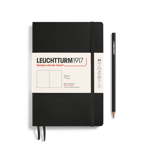 Leuchtturm1917 Libreta A5 Tapa blanda Negro