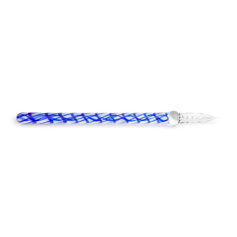 Pluma de cristal - Líneas azules