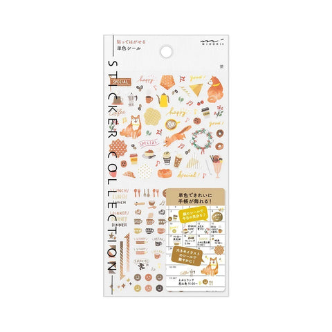 Stickers 2563 Color Brown - Hoja de pegatinas