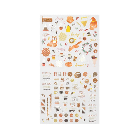 Stickers 2563 Color Brown - Hoja de pegatinas