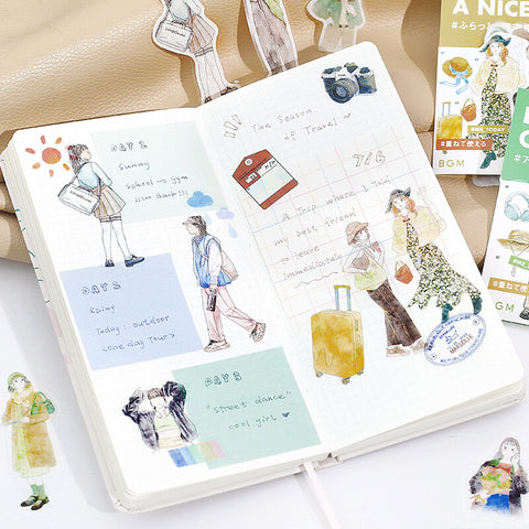 Pegatinas washi - Outfit Basic