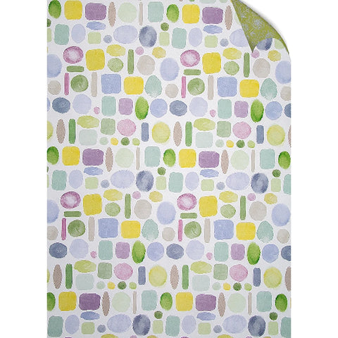 Papel regalo reversible Tonos verdes 100x70cm